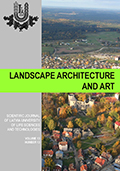 Landscape architecture and art : scientific journal of the Latvia University of Life Sciences and Technologies
