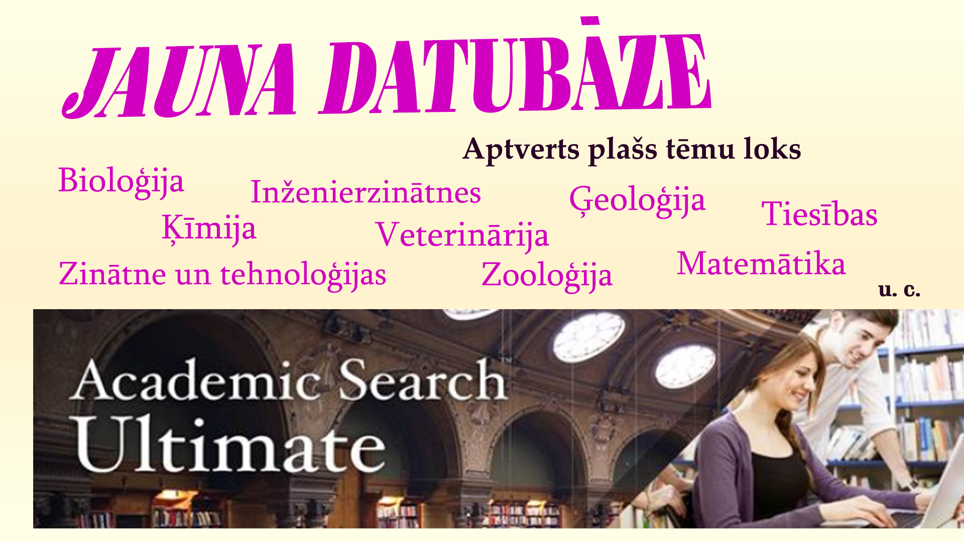 Academic Search Ultimate datubāze LLU