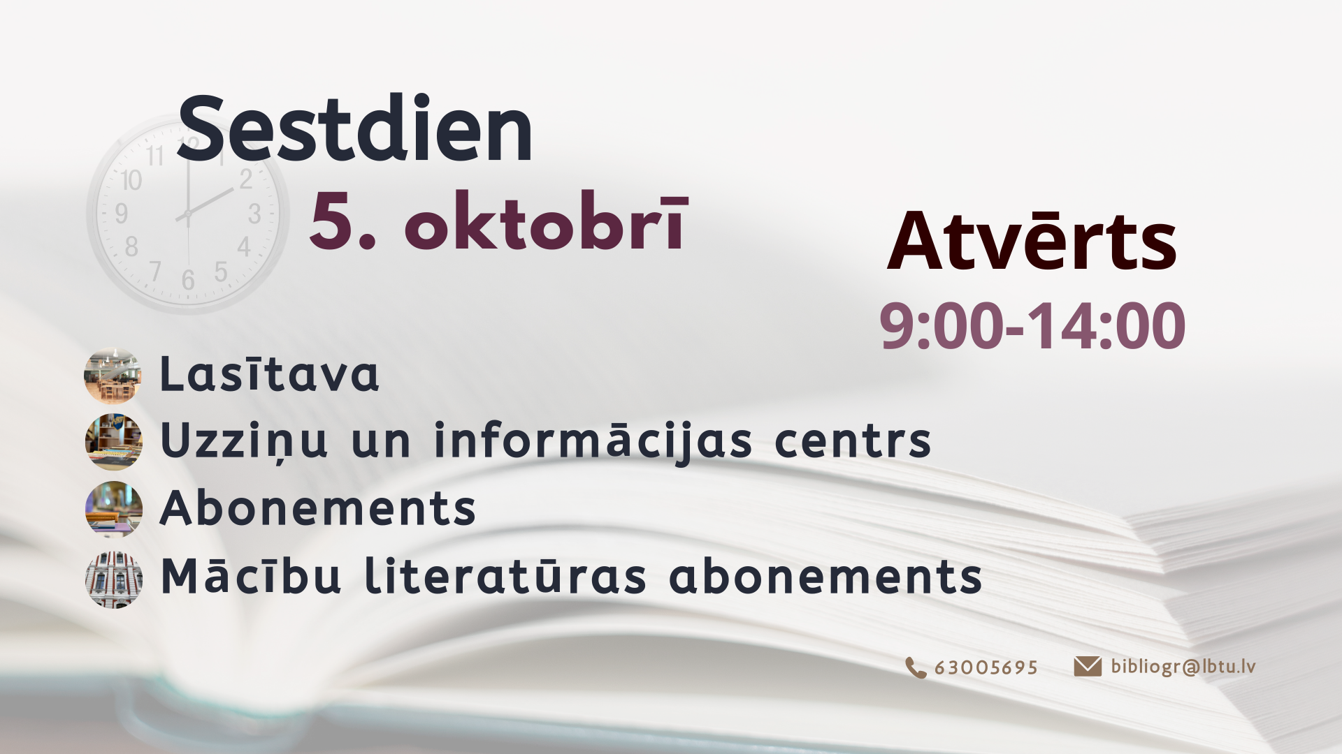 Ieskaties PRIMO DISCOVERY (https://primolatvija.hosted.exlibrisgroup.com/primo-explore/search?vid=371KISCLLU_VU1&lang=lv_LV&sortby=rank) un atrodi jaunāko informāciju elektroniskajā kopkatalogā, LBTU bibliotēkas veidotajās datubāzēs, kā arī abonētajās un brīvpieejas tiešsaistes datubāzēs.  Ar jaunākajām grāmatām var iepazīties Lasītavā (254. telpa pilī).