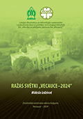 Ražas svētki "Vecauce - 2024". Māksla izdzīvot : zinātniskā semināra rakstu krājums / atbildīgā par izdevumu: Dace Siliņa ; angļu valodas redaktore Inese Ozola ; vāku dizains: Evija Godiņa ; datorsalikums: Dace Siliņa ; Latvijas Biozinātņu un tehnoloģiju universitāte. Lauksaimniecības un pārtikas tehnoloģijas fakultāte, SIA Mācību un pētījumu saimniecība "Vecauce". - Jelgava : Latvijas Biozinātņu un tehnoloģiju universitāte, 2024. - 1 tiešsaistes resurss (69 lp.) : diagrammas, ilustrācijas, tabulas ; 1,47 MB