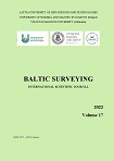Baltic Surveying: international scientific journal / Latvia University of Life Sciences and Technologies (Latvia), University of Warmia and Mazury in Olsztyn (Poland), Vytautas Magnus University (Lithuania). 2022, Vol. 17., 51 pages. ISSN 2255-999X. DOI: 10.22616/j.balticsurveying.2022.vol17