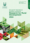 Research for Rural Development 2024 : annual 30th international scientific conference proceedings. Volume 39 / Latvia University of Life Sciences and Technologies. Jelgava : Latvia University of Life Sciences and Technologies, 2024. 340 pages. ONLINE ISBN 9789984484396