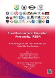 Rural Environment. Education. Personality (REEP). (2021). Proceedings of the International Scientific Conference, Volume 14, 7 th - 8 th May 2021. Jelgava: Latvia University of Life Sciences and Technologies, Faculty of Engineering, Institute of Education and Home Economics − 492 pages.  DOI: 10.22616/REEP.2021.14. ISSN 2661-5207 (online). ISSN 2255-8071 (print). ISBN 978-9984-48-378-8 (online)
