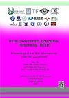 Rural Environment. Education. Personality (REEP). (2023). Proceedings of the International Scientific Conference, Volume 16, 12 th - 13 th May 2023. Jelgava: Latvia University of Life Sciences and Technologies, Faculty of Engineering, Institute of Education and Home Economics − 209 pages.  DOI: 10.22616/REEP.2023.16. ISSN 2661-5207 (online). ISBN 978-9984-48-413-6 (online); ISBN 978-9984-48-412-9 (print)