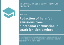 Gailis M. Reduction of harmful emissions from bioethanol combustion in spark ignition engines: doctoral thesis for the scientific degree of Ph. D. Jelgava, Latvia University of Life Sciences and Technologies
