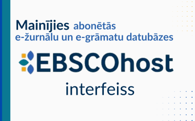Jaunā EBSCO datubāžu saskarne (interfeiss) 