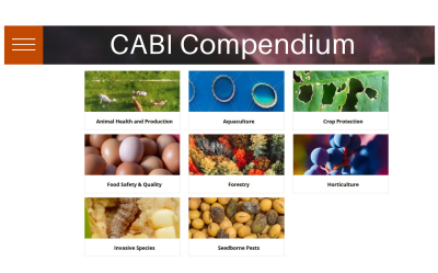  CABI Compendium. Datubāzes pieejamas bibliotēkā, LBTU tīklā un LBTU zinātniskajos institūtos pēc IP, ārpus LBTU tīkla, izmantojot LBTU IS lietotājkontu 
