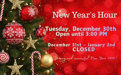 Changes to Opening Hours at the End of the Year