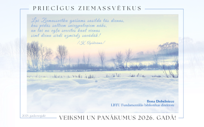 Priecīgus Ziemassvētkus, veiksmi un panākumus 2026. gadā!
