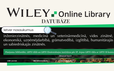 Wiley Online Library (WOL) E-Journals datubāze