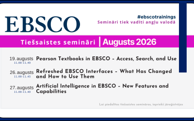 EBSCO Online Sessions | August 2026 at Latvia University of Life Sciences and Technologies
